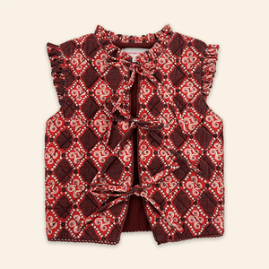 Kids Poppy Gilet High Vibrations Garnet