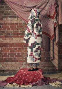 Luna Coat Patchwork Ivory