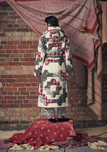 Luna Coat Patchwork Ivory