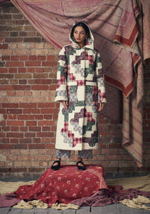 Luna Coat Patchwork Ivory