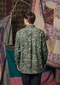 Mens Beau Shirt Folktale Green