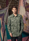 Mens Beau Shirt Folktale Green