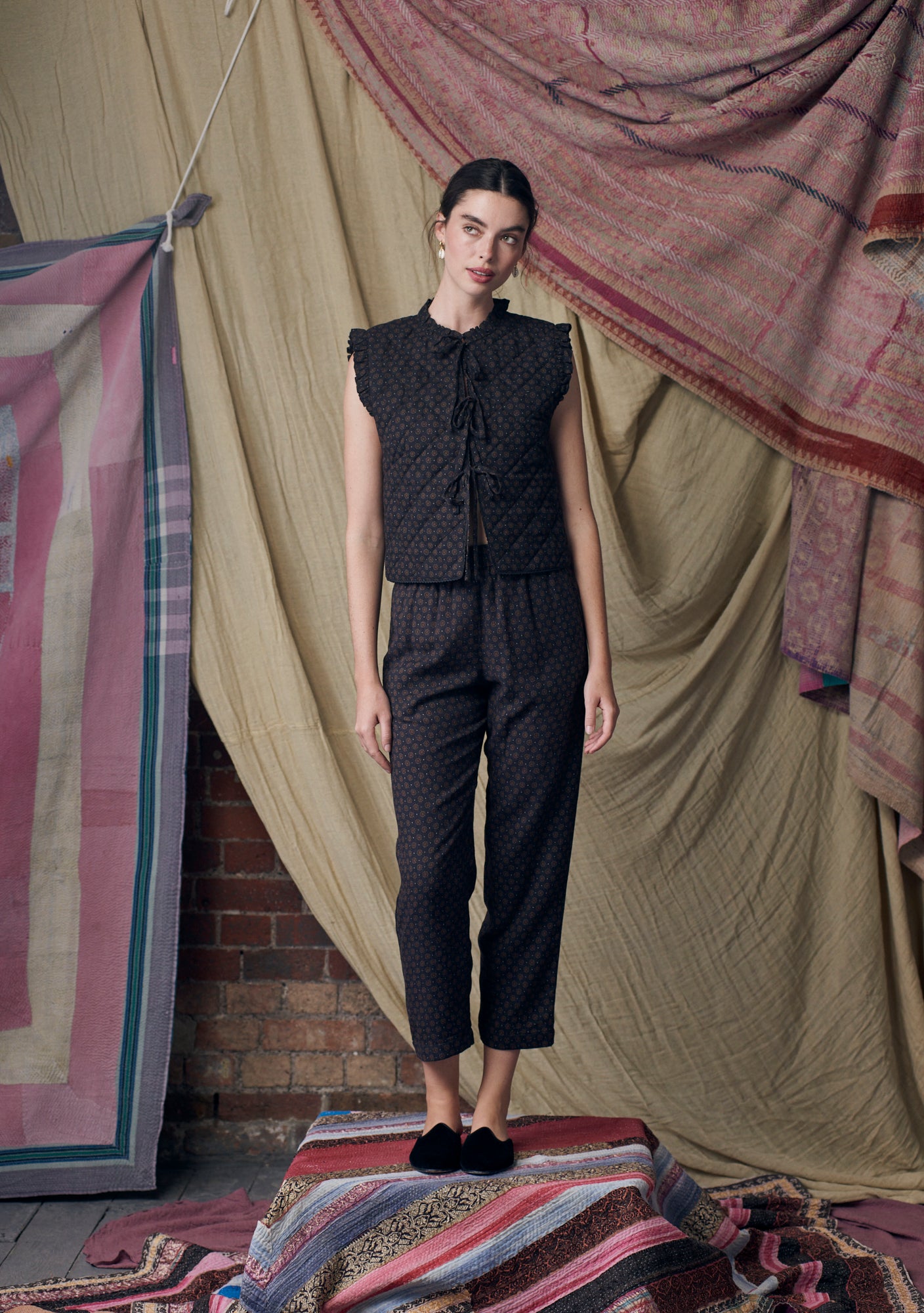 Poppy Gilet Hilltop Black