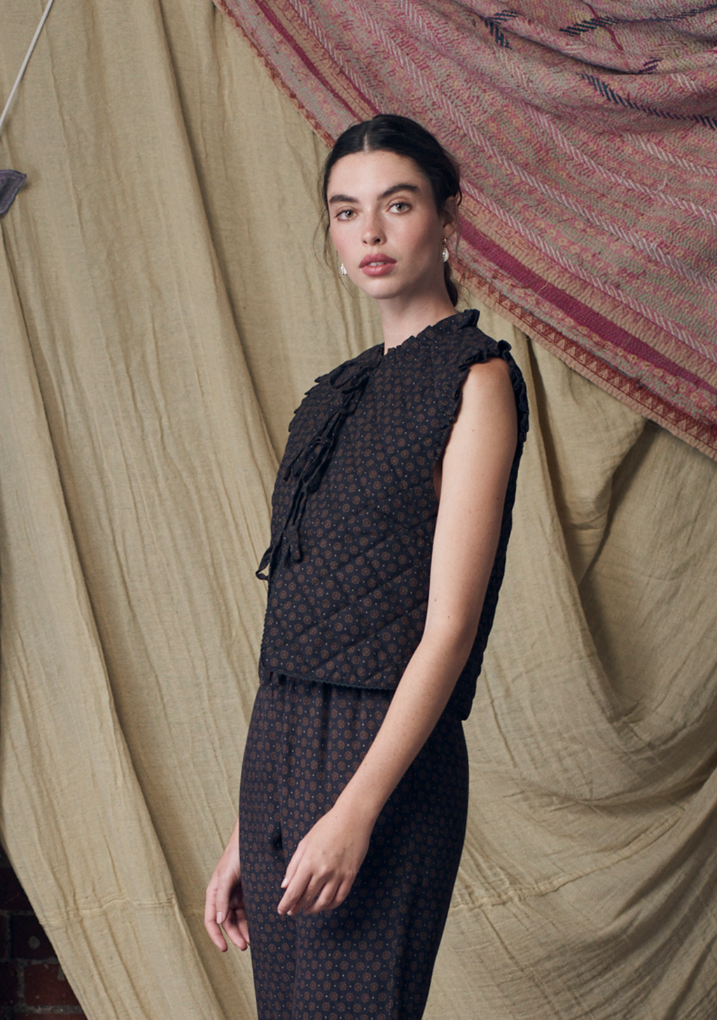 Poppy Gilet Hilltop Black