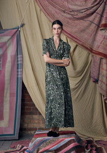 Roxana Dress Folktale Green