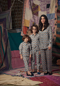 Kids Frankie Shirt and Frankie Pants High Vibrations Blue