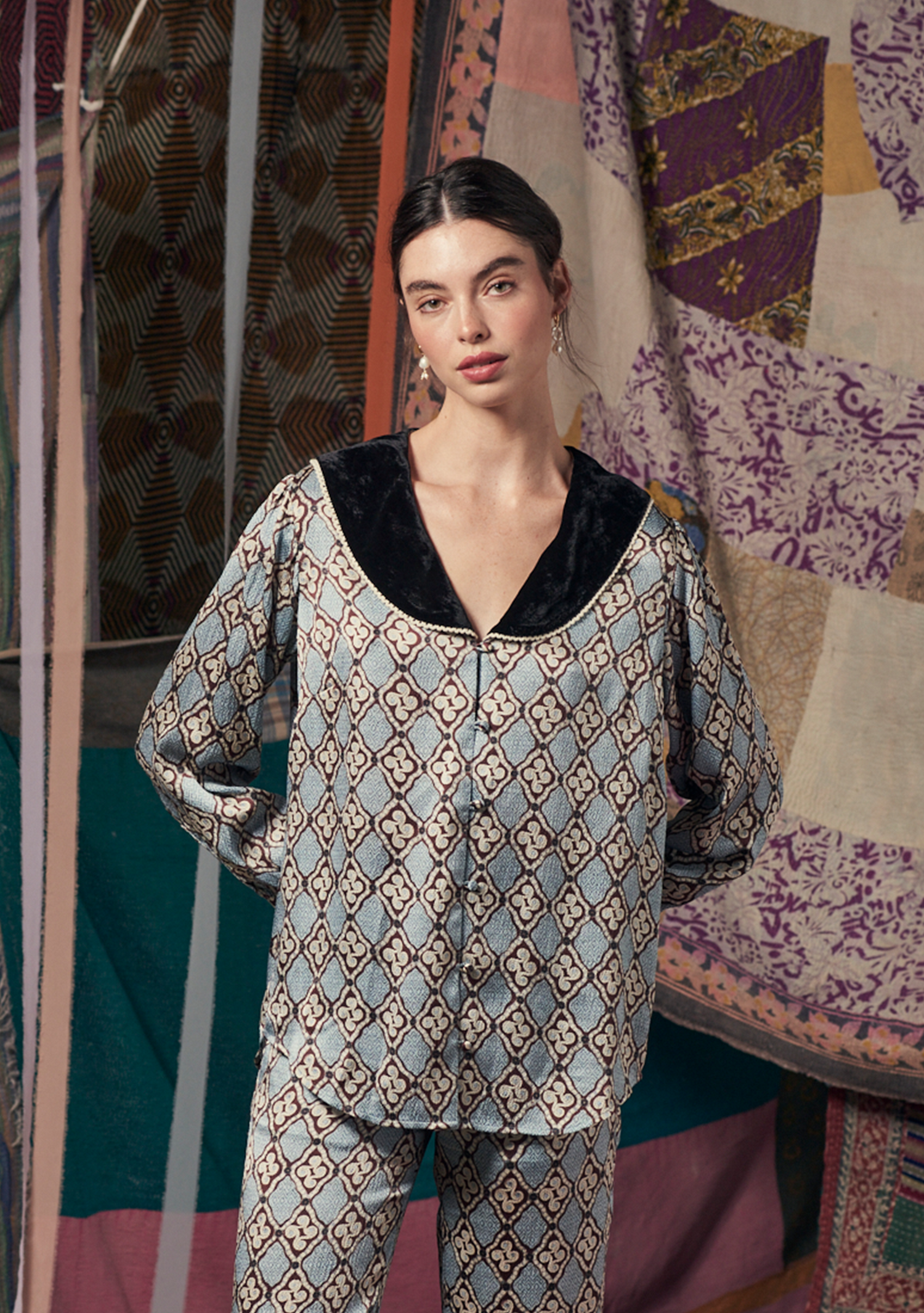Sophie Blouse High Vibrations Blue