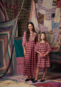 Kids Julieta Dress High Vibrations Garnet