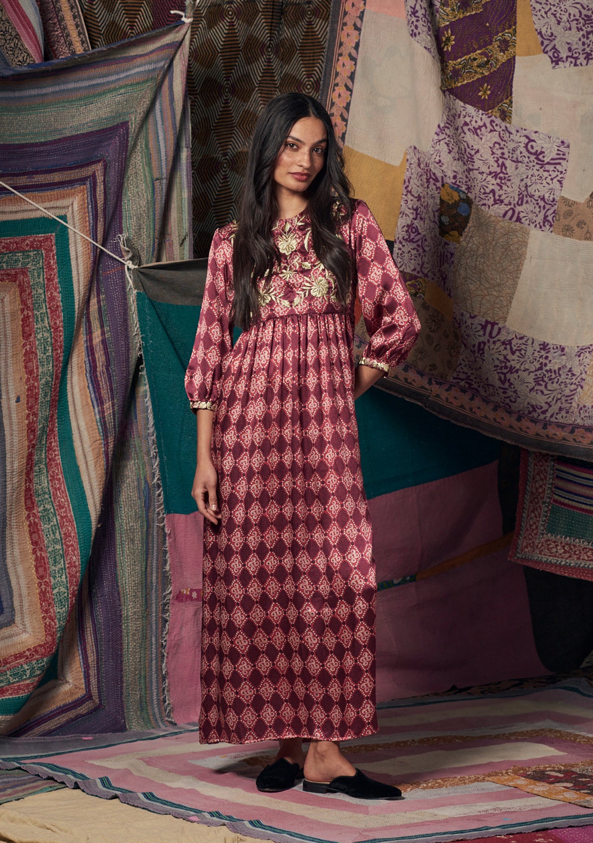 Touba Dress High Vibrations Garnet