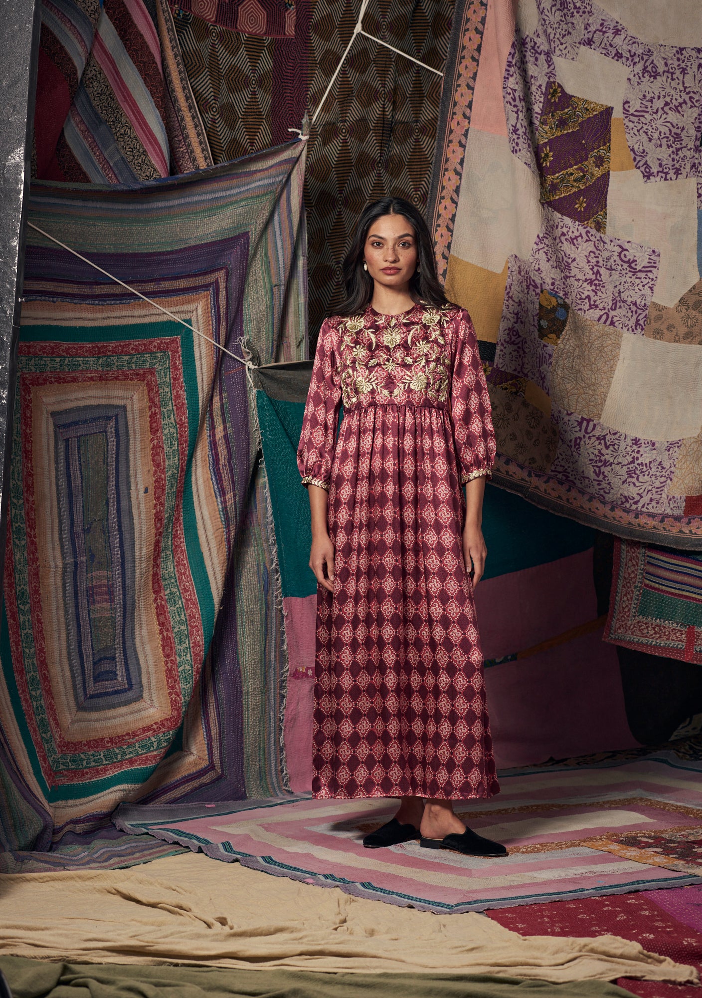 Touba Dress High Vibrations Garnet