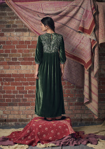 Touba Dress Folktale Green