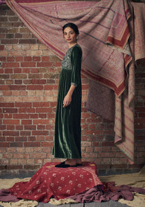 Touba Dress Folktale Green