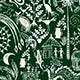 Mens Beau Shirt Folktale Green