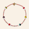Glass Multicolour Mushroom Necklace V