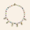 Cowrie Shell and Pearl Choker