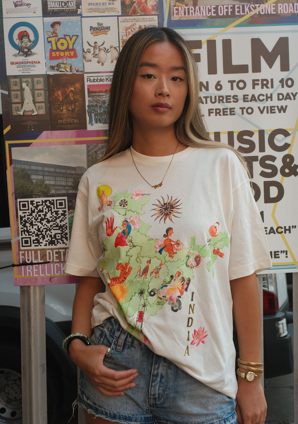 India T-Shirt Cream