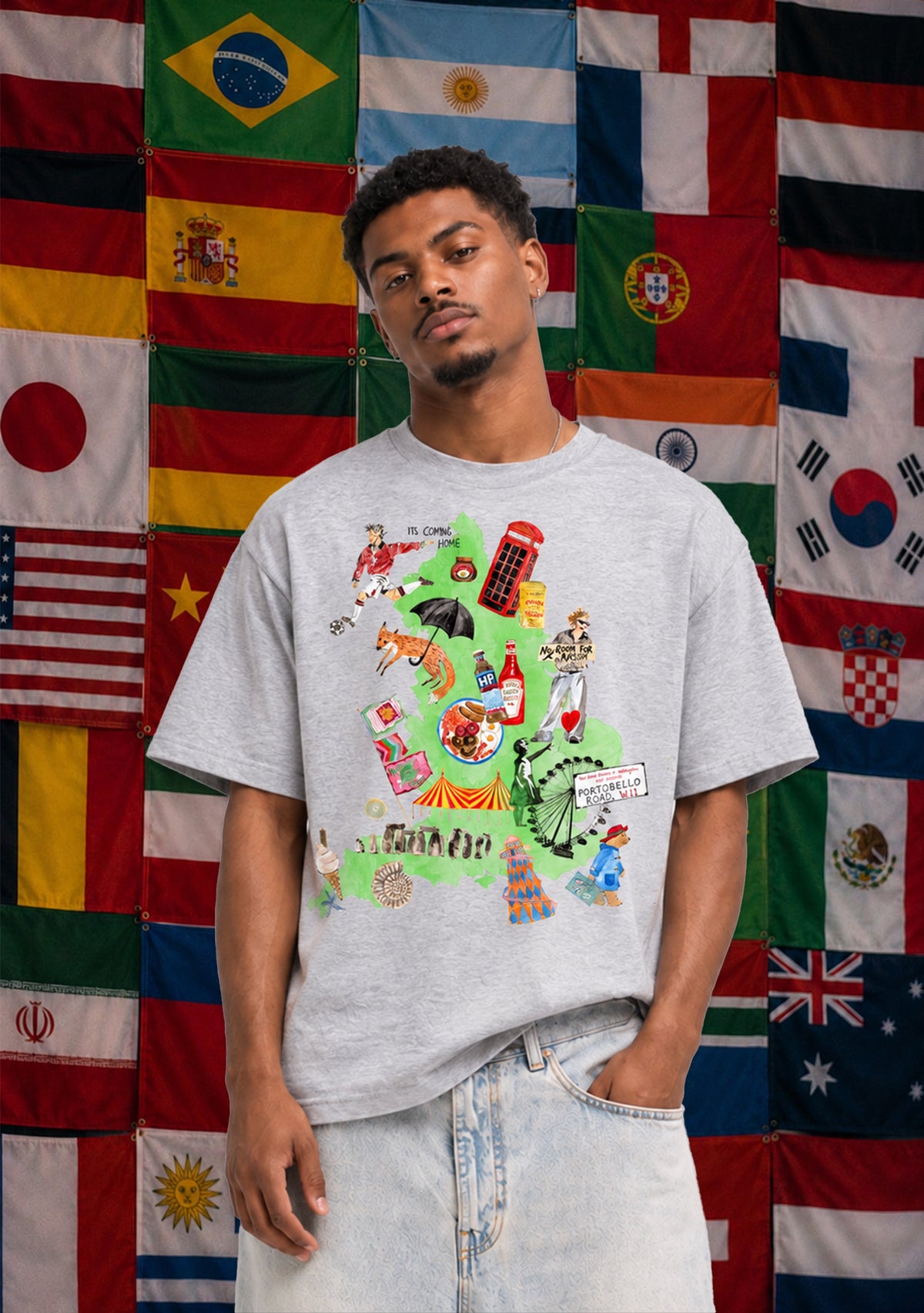 England T-Shirt Grey