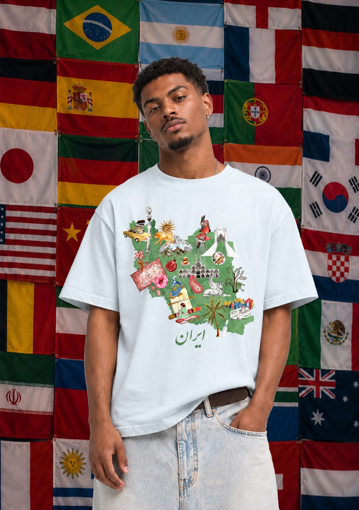 Iran T-Shirt Blue