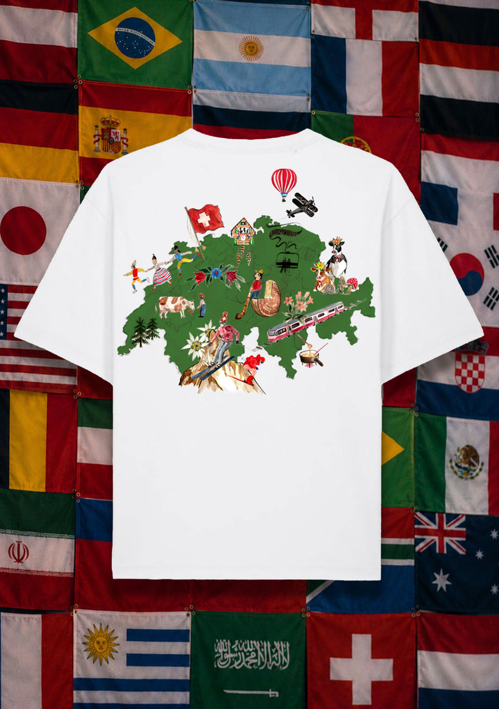 Switzerland Tee White
