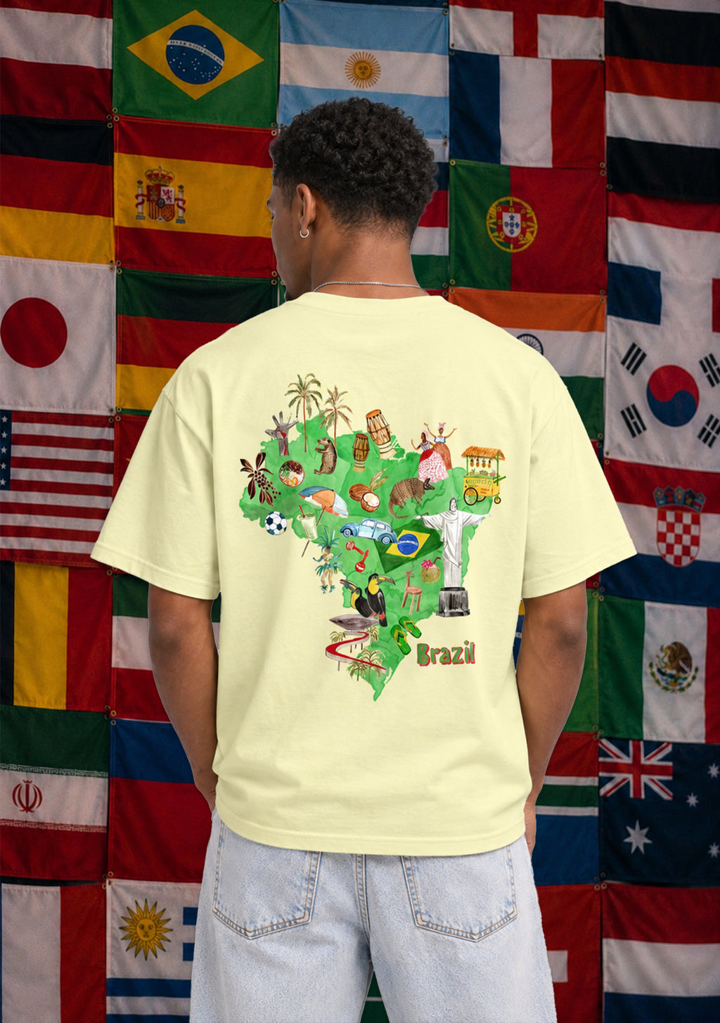 Brazil T-Shirt Yellow