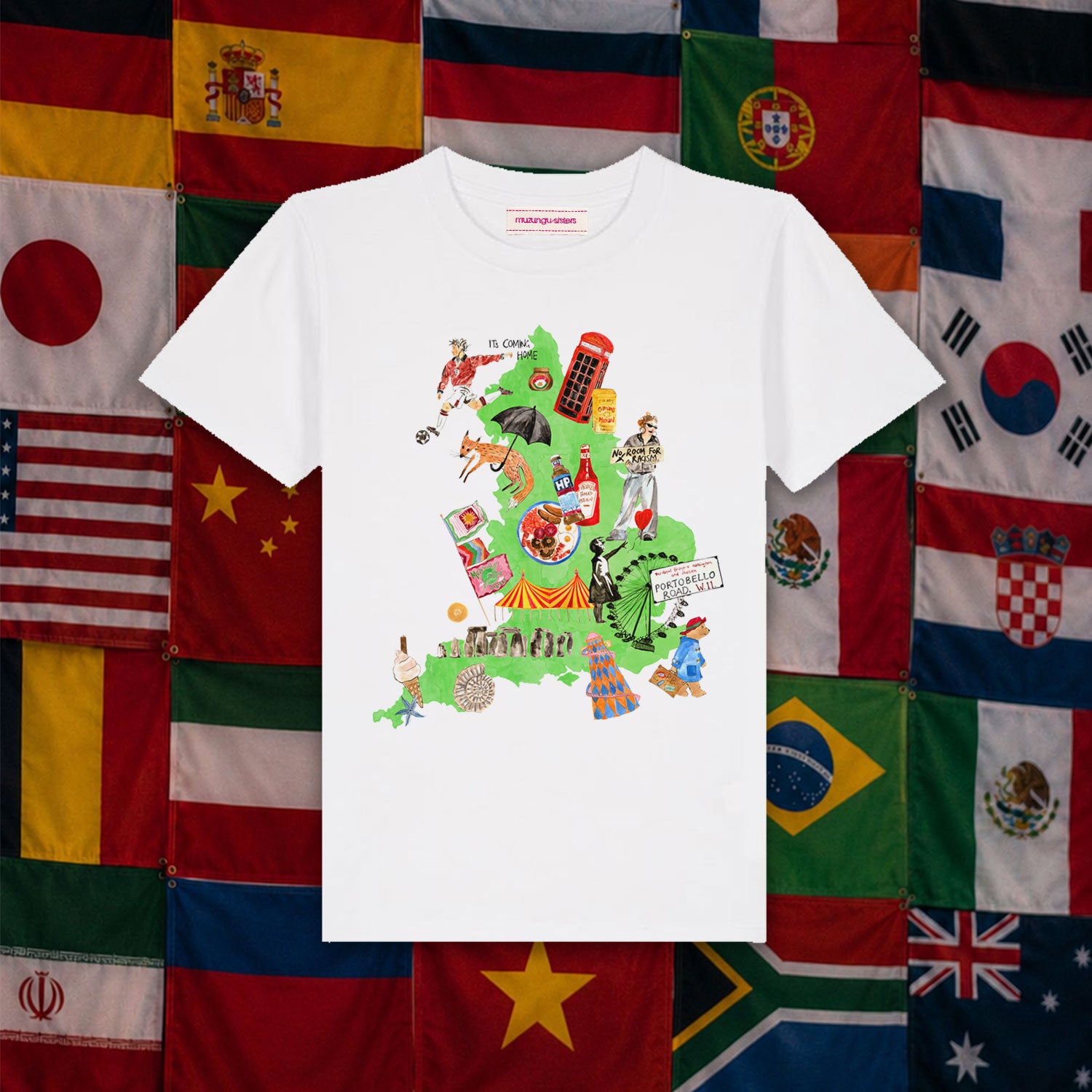 Kids England Tee White