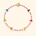 Glass Multicolour Mushroom Necklace VII