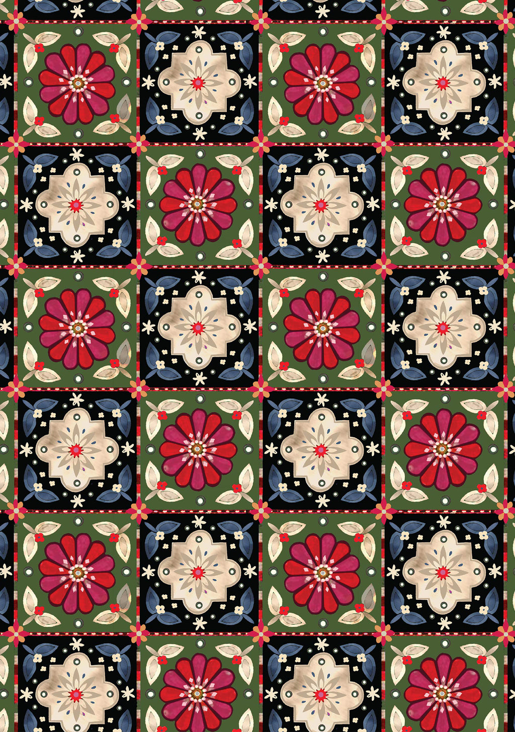 Fern Pants Golshan Grid