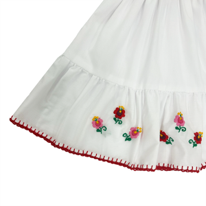 Kids Dora Dress White with Multi