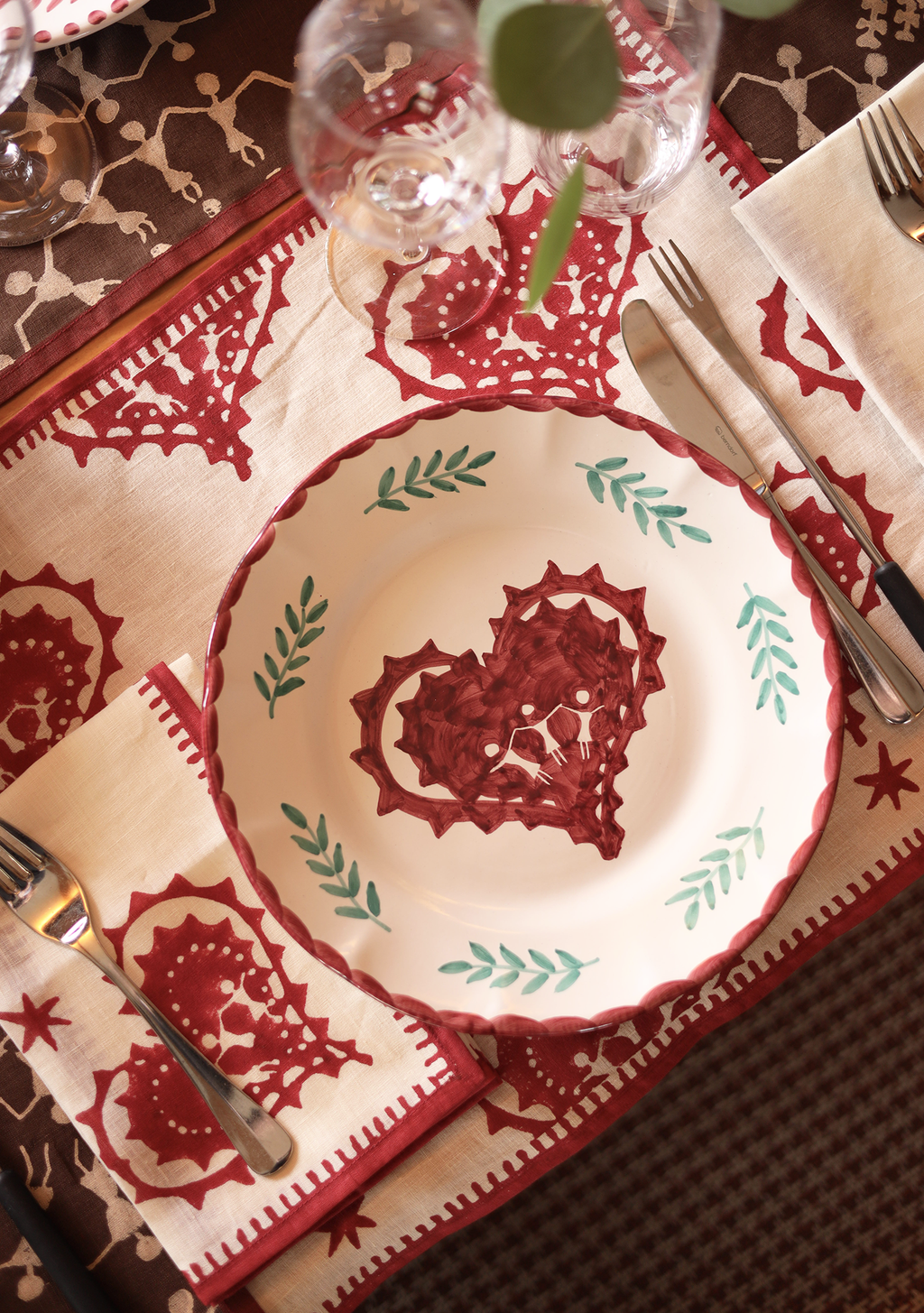 Heart Dinner Plate Set of Four