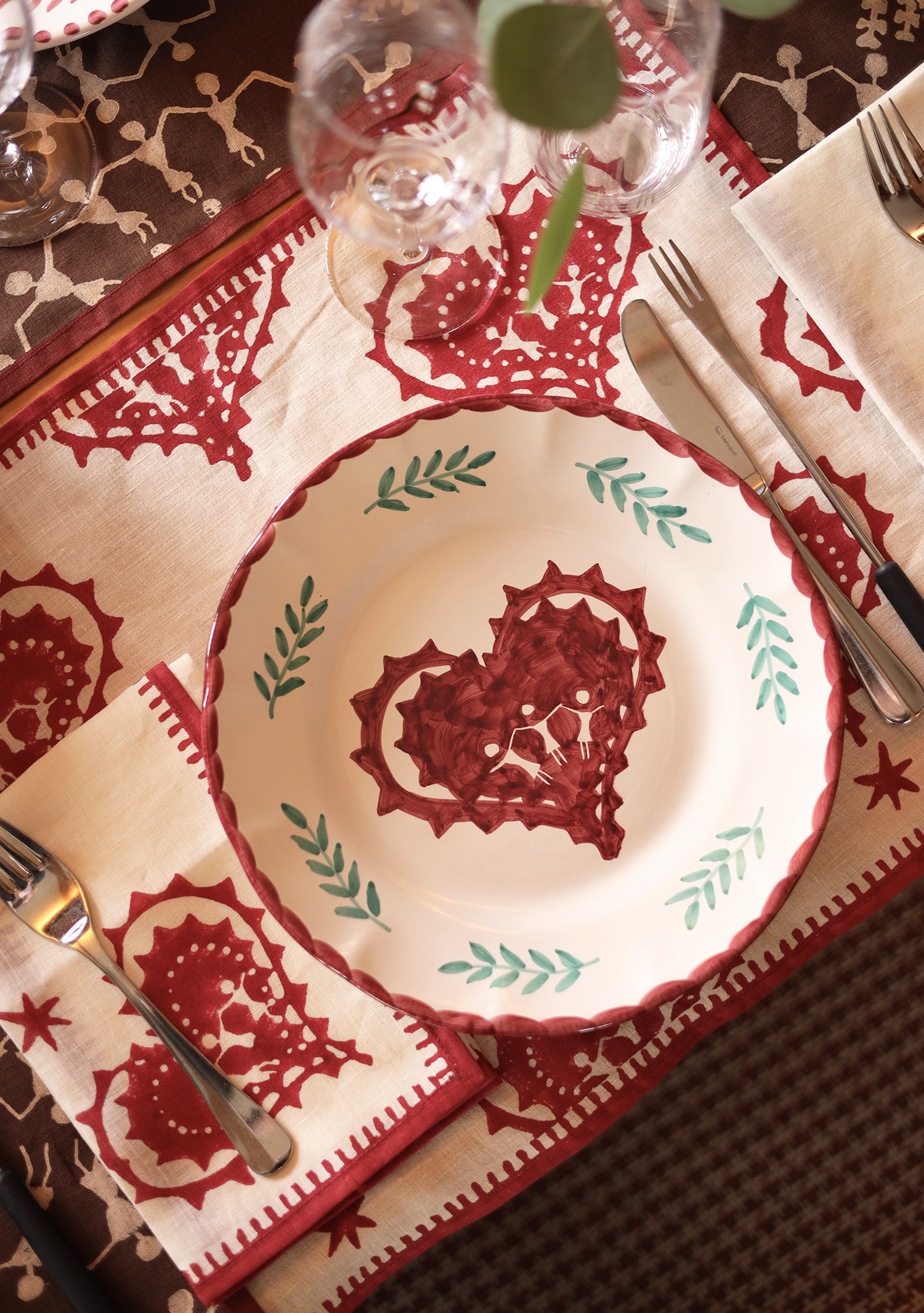 Heart Dinner Plate Set of Four