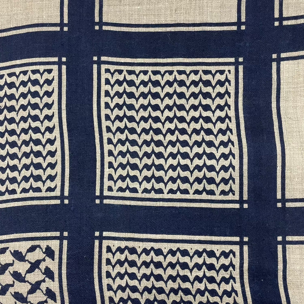 Keffiyeh Shawl Navy