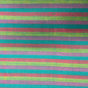 Multicolour Striped Shawl Turquoise