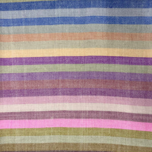 Multicolour Striped Shawl Pastel Hues