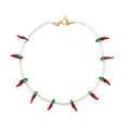 Glass Chilli Beaded Necklace