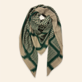 Keffiyeh Shawl Forest Green