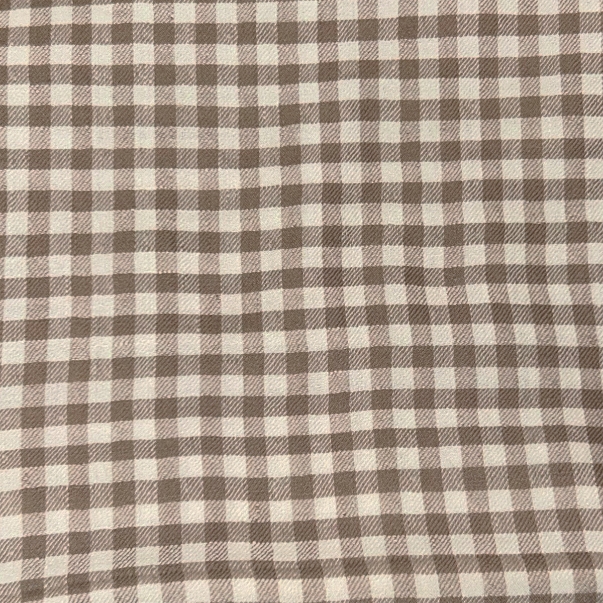 Mini Checked Shawl Brown and Ivory