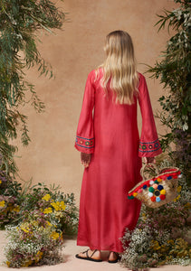 India Kaftan Coral