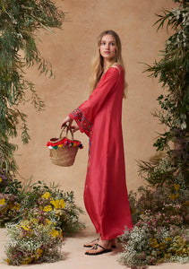 India Kaftan Coral