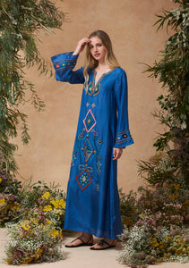 India Kaftan Navy