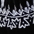 Abaya Robe Black with Silver Embroidery