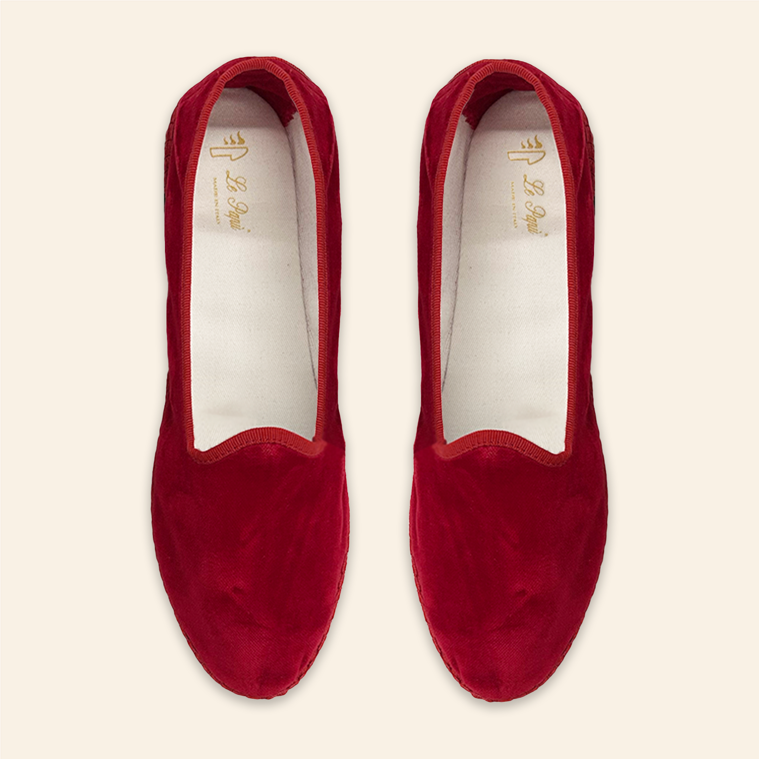 Velvet Venetian Slippers Red Men