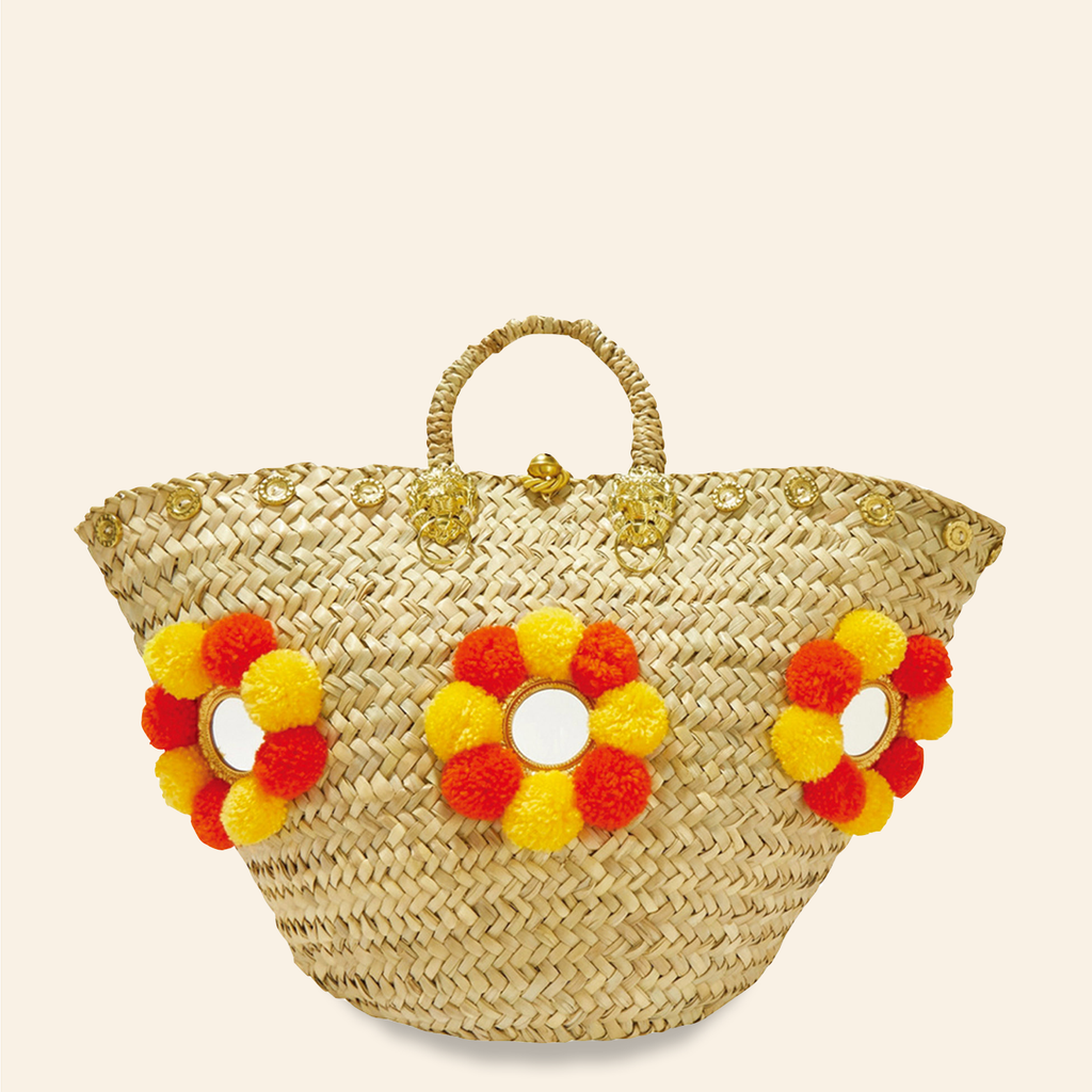 Sicilian Basket Orange and Yellow