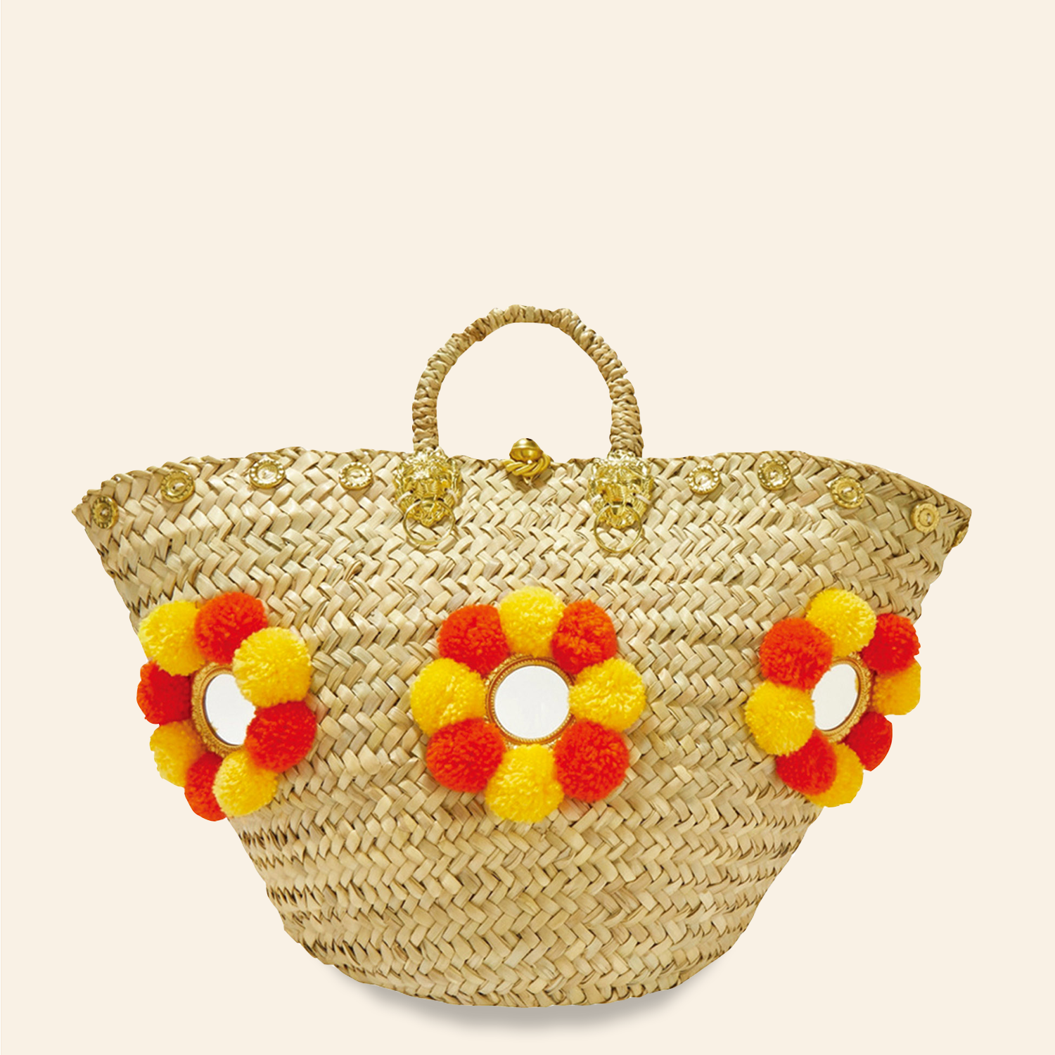 Sicilian Basket Orange and Yellow