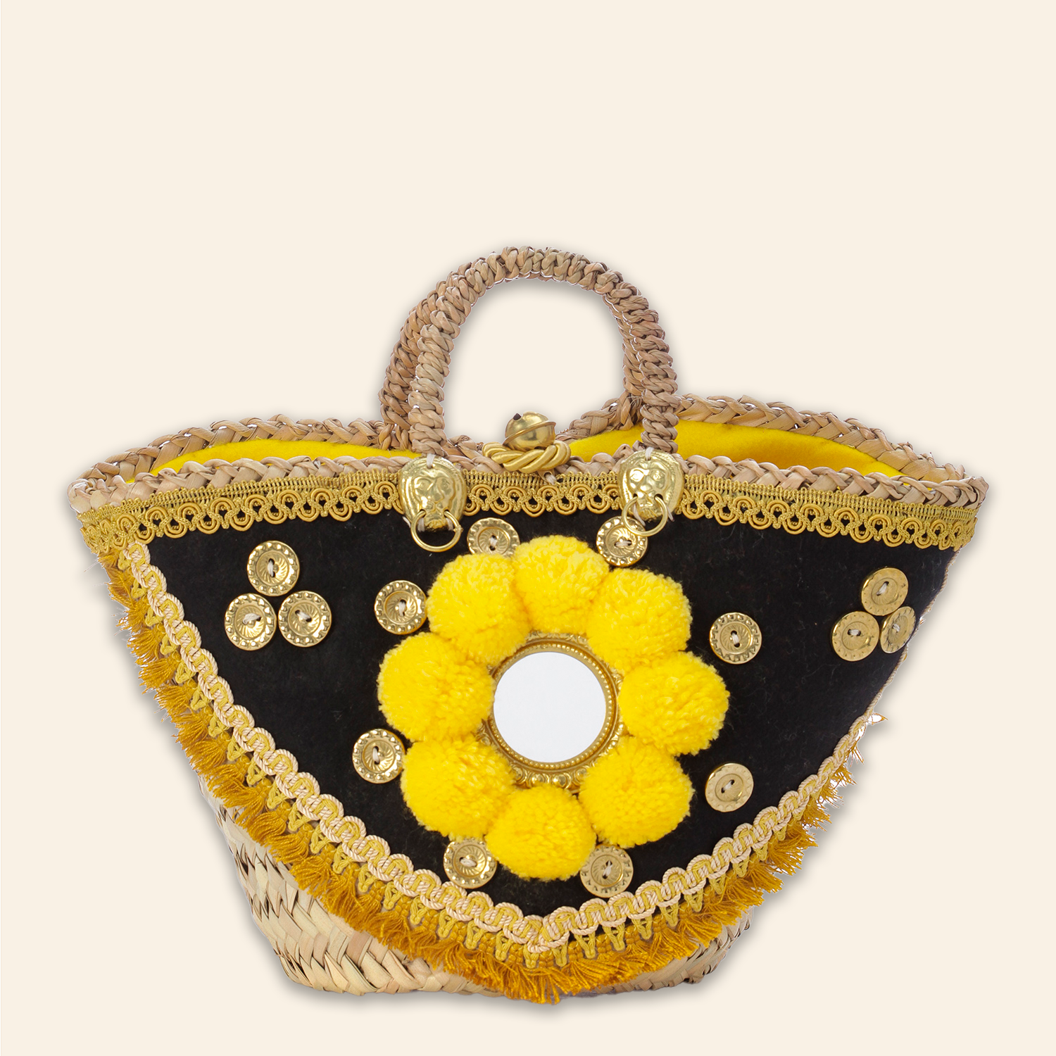 Sicilian Basket Fringe Medium II Yellow