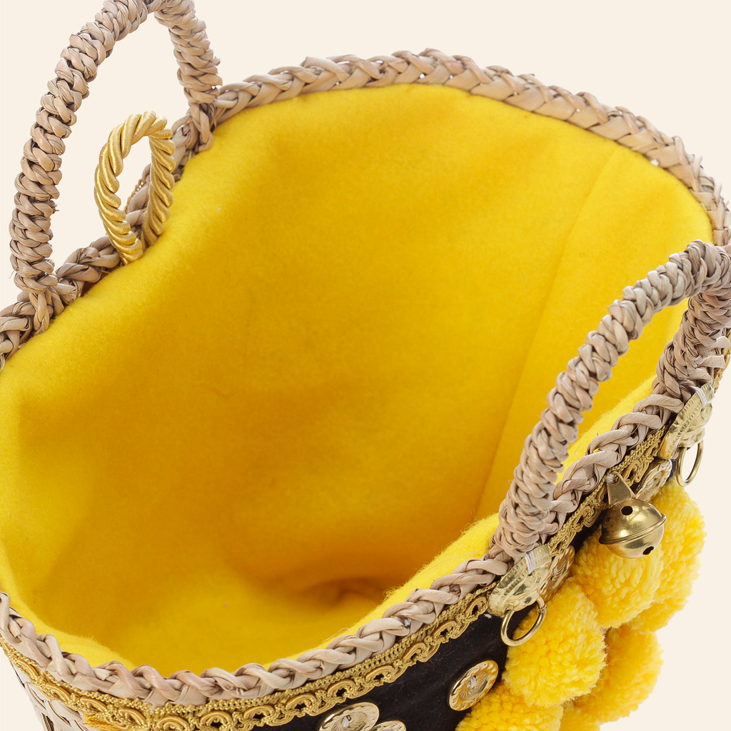 Sicilian Basket Fringe Medium II Yellow