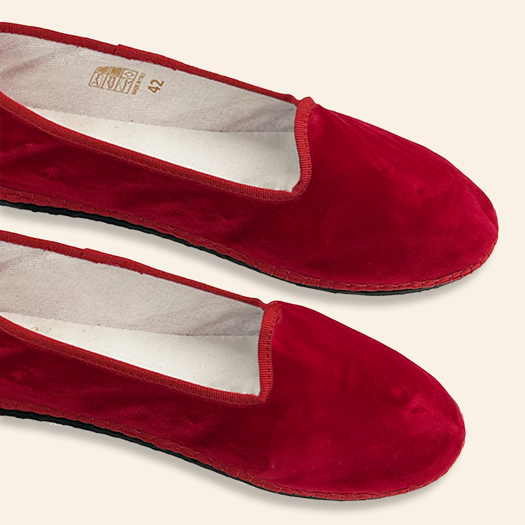 Velvet Venetian Slippers Red Men