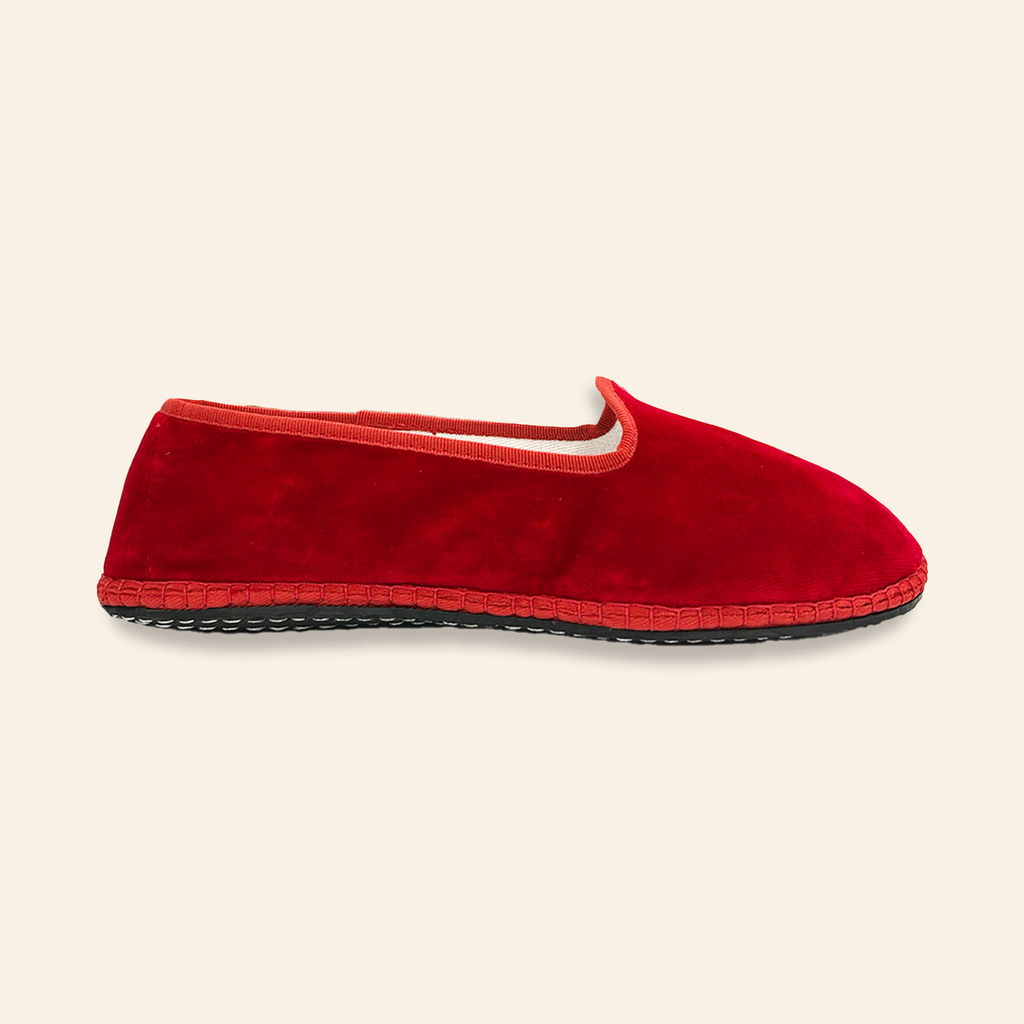 Velvet Venetian Slippers Red Men