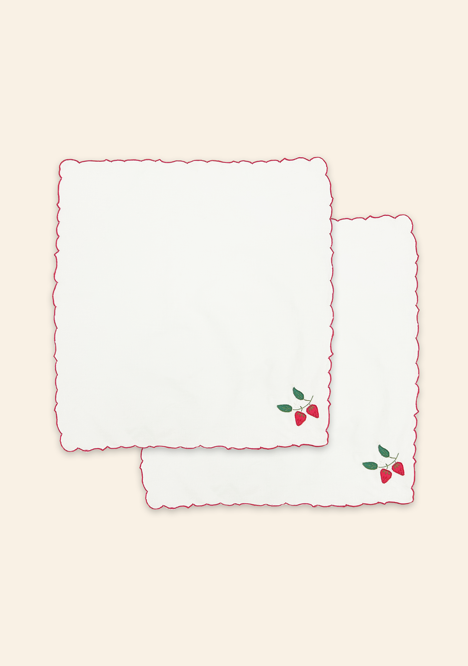 Strawberry Napkin Set of Two