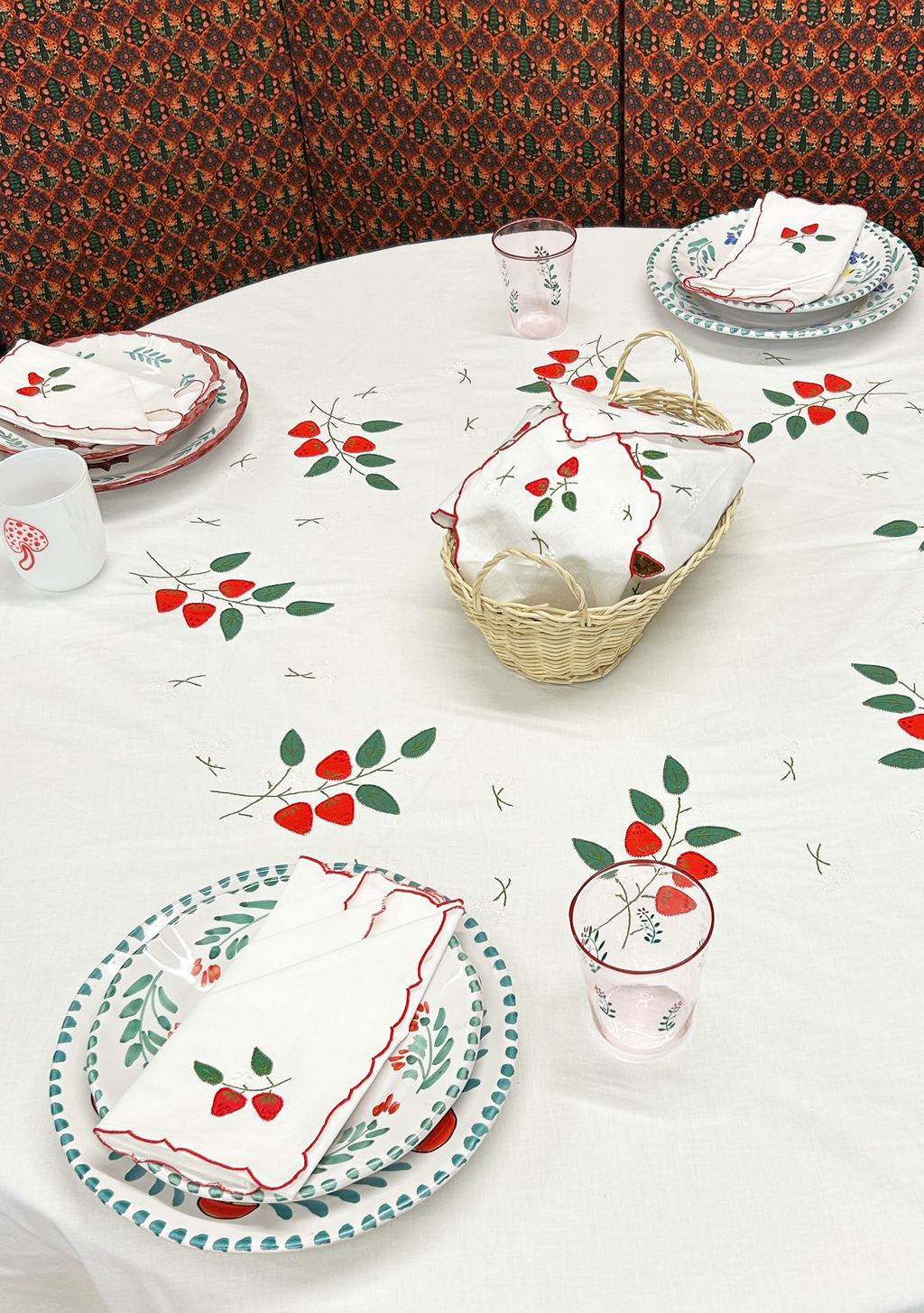 Strawberry Napkin Set of Two