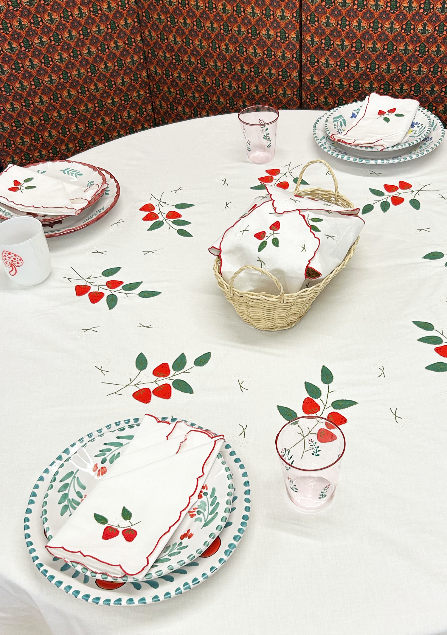 Strawberry Napkin Set of Two